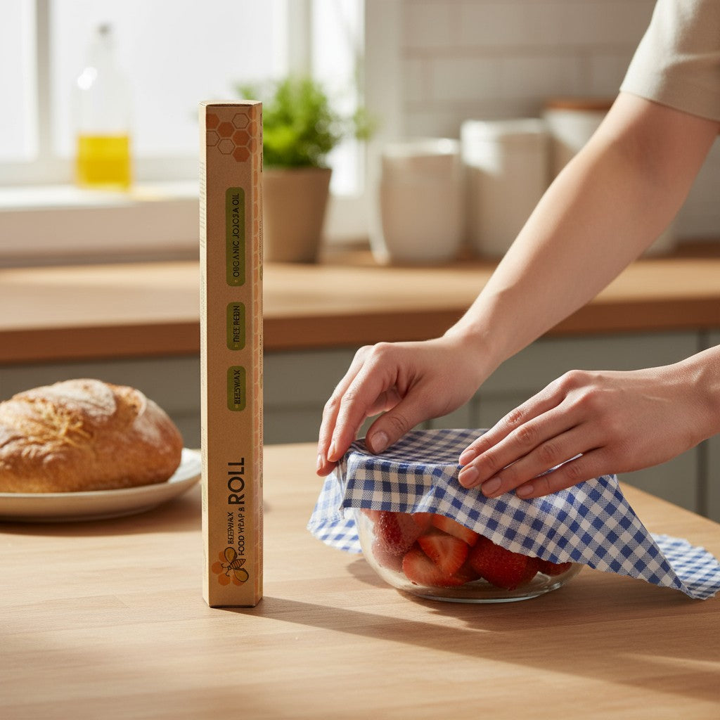 Eco-Friendly Beeswax Food Wrap Roll