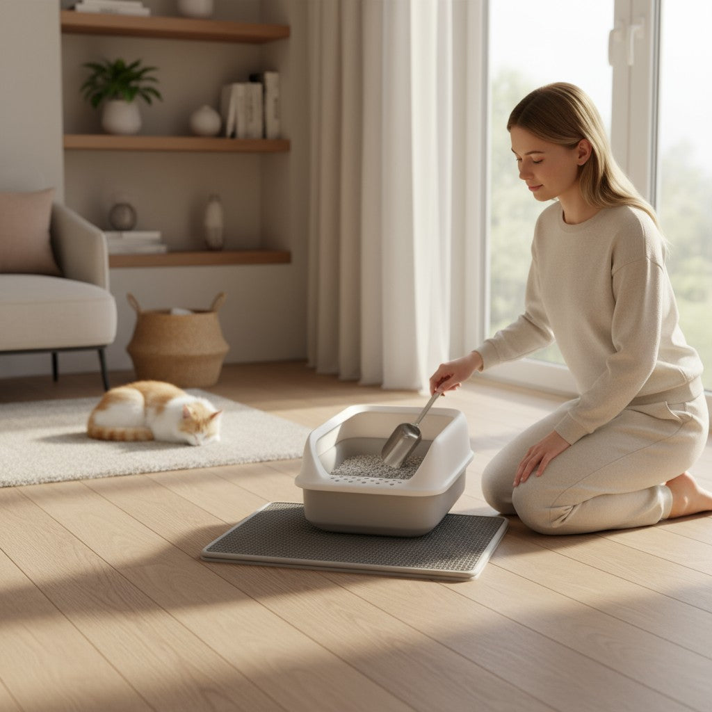 Double-Layer Cat Litter Mat
