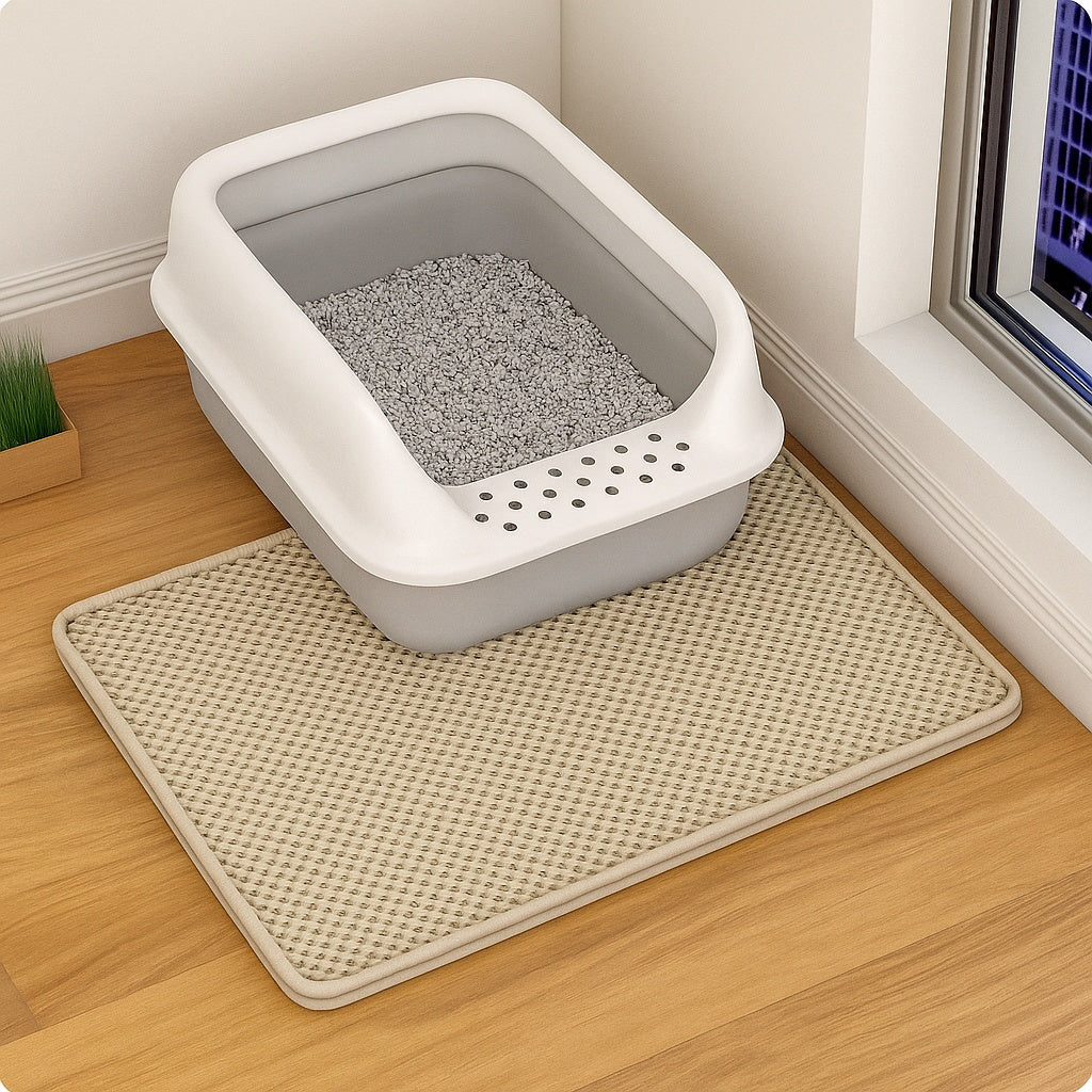 Double-Layer Cat Litter Mat
