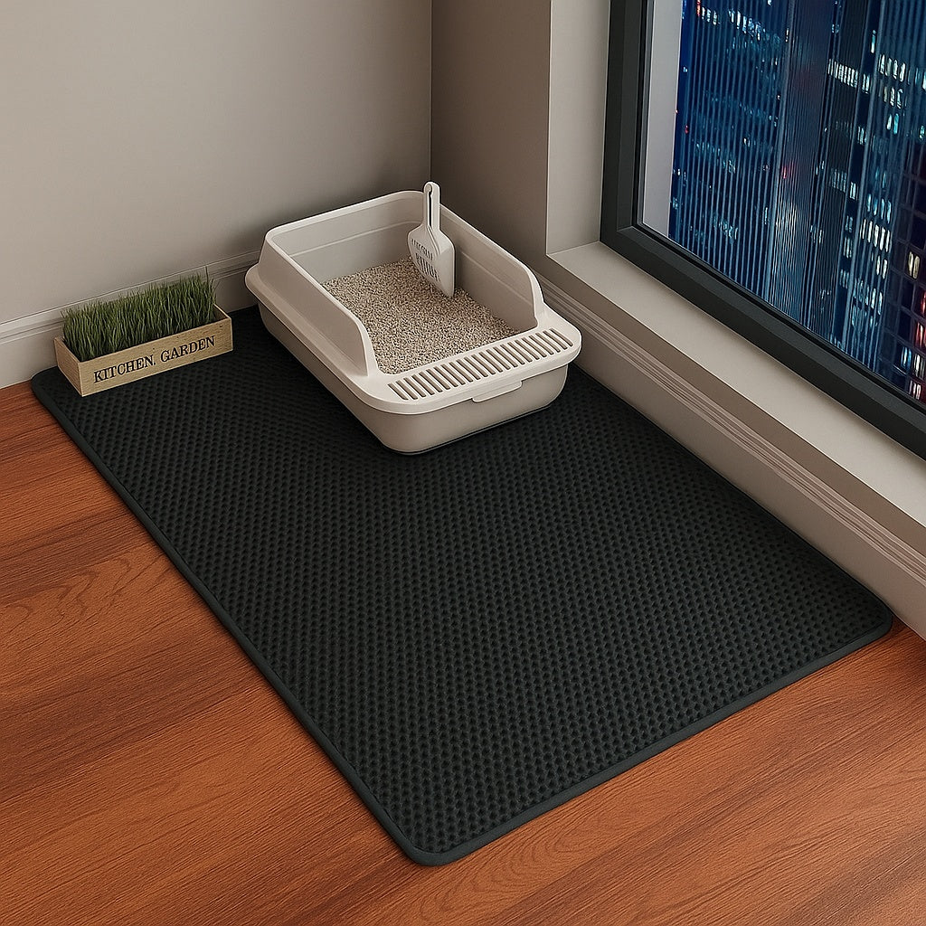 Double-Layer Cat Litter Mat