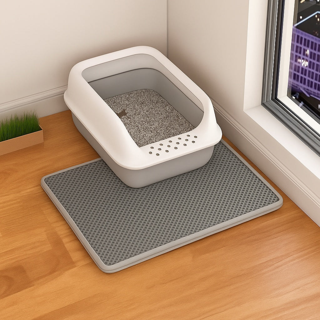 Double-Layer Cat Litter Mat