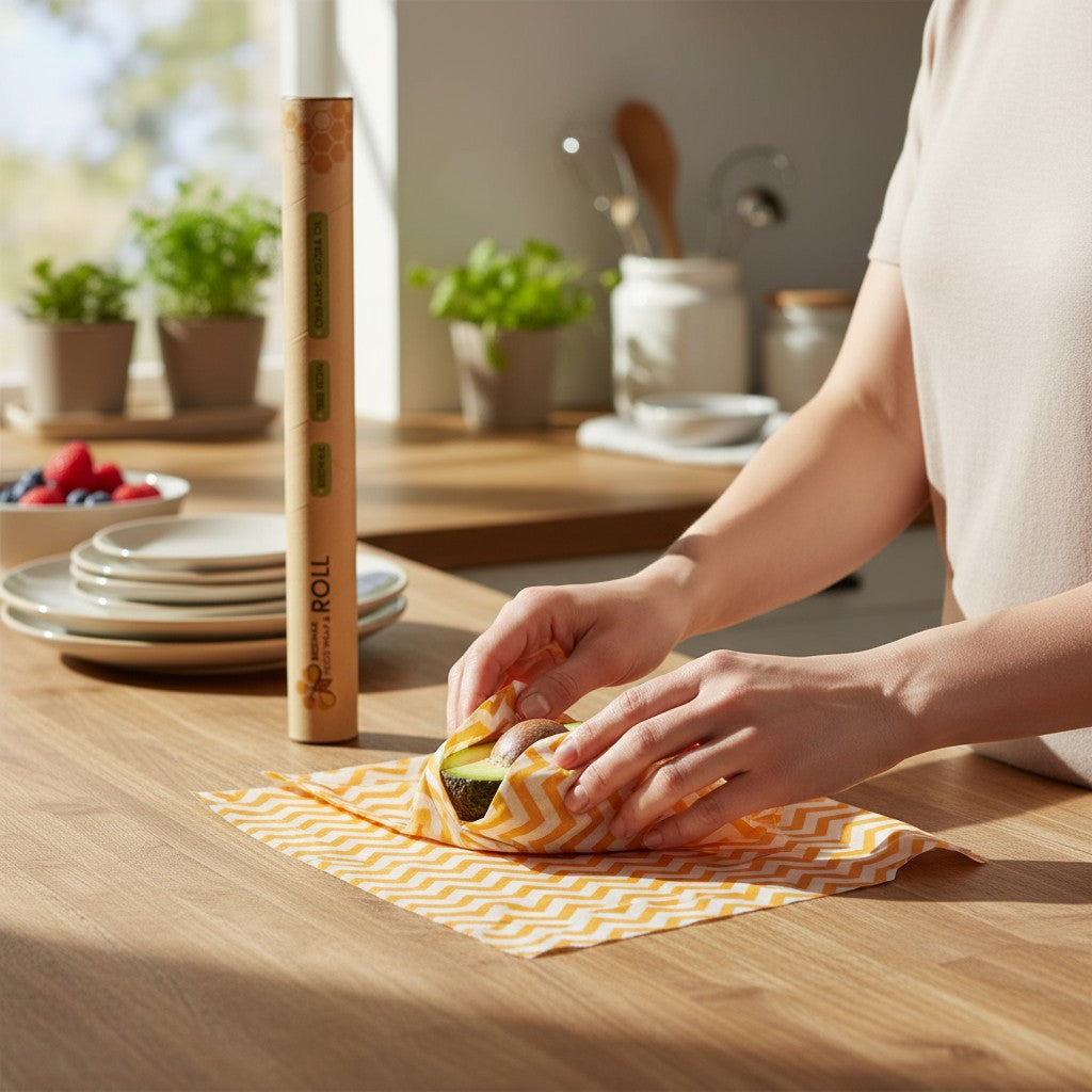 Eco-Friendly Beeswax Food Wrap Roll