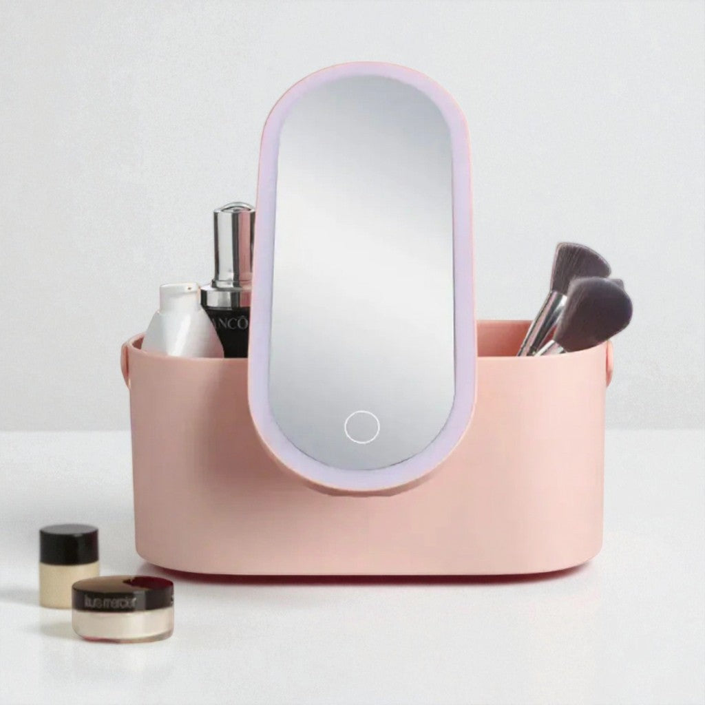 Portable LED Travel Makeup Organizer